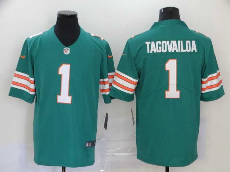 Nike Dolphins 1 Tua Tagovailoa Aqua Throwback Vapor Untouchable Limited Jersey,We sell and wholesale Nike Dolphins 1 Tua Tagovailoa Aqua Throwback Vapor Untouchable Limited Jersey on line form chian!